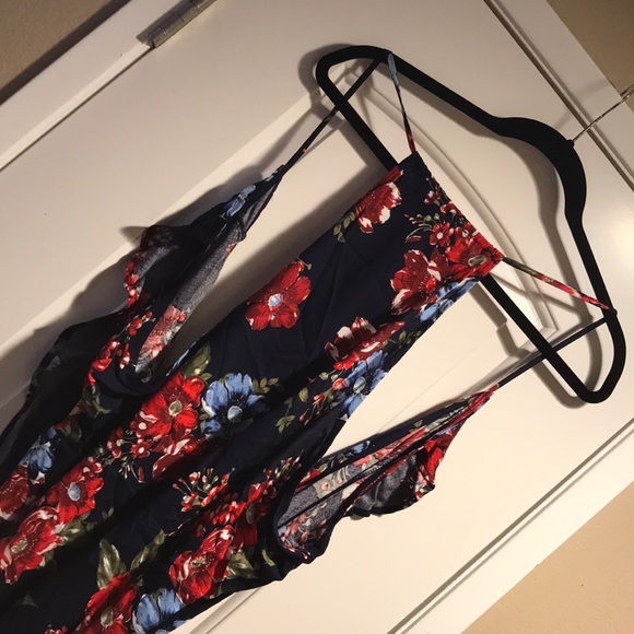 Plus Size Floral Flouncy High Low Maxi Dress NWT - Picture 6 of 6